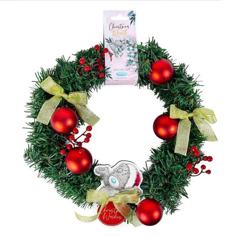 Christmas Wishes Me to You Bear Wreath £14.99